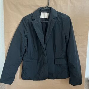 Athleta Women's Black Puffer Blazer